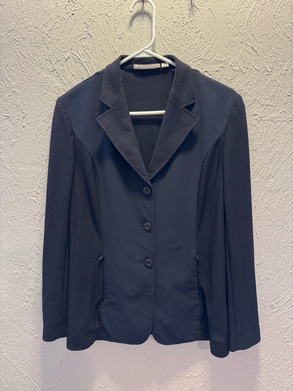 R.J. Classics Harmony Mesh Show Coat - Navy - Picture 6 of 8